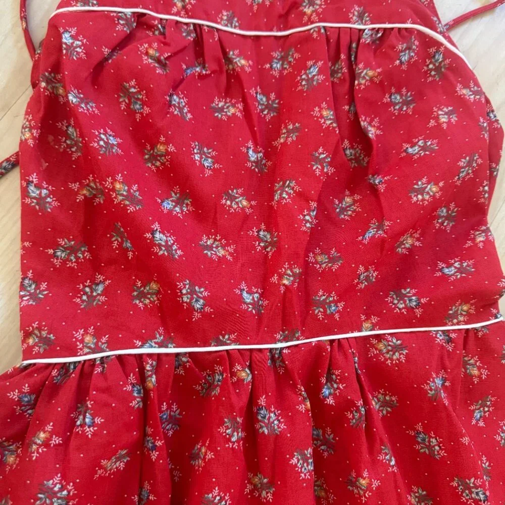 Byer Too! Vintage Open Back Strap Flowered Sun Dress Sz. XS 70's Prairie Core - Picture 11 of 16